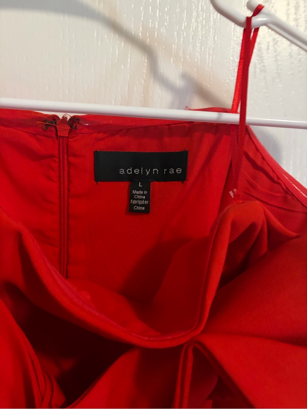Adelyn Rae Bright Red Ruffle Mini Dress - Picture 2 of 2